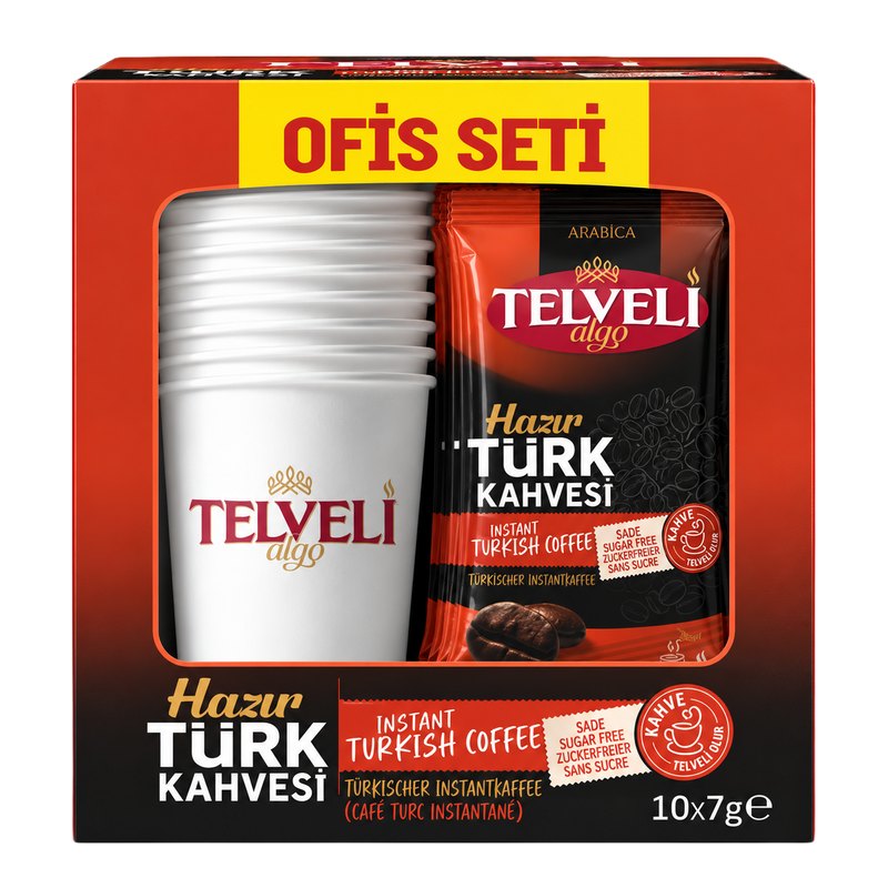 Hazır Türk Kahvesi – Sade – 10'lu