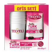 Sütlü Hazır Türk Kahvesi – Şekerli – Toptan Ofis Seti