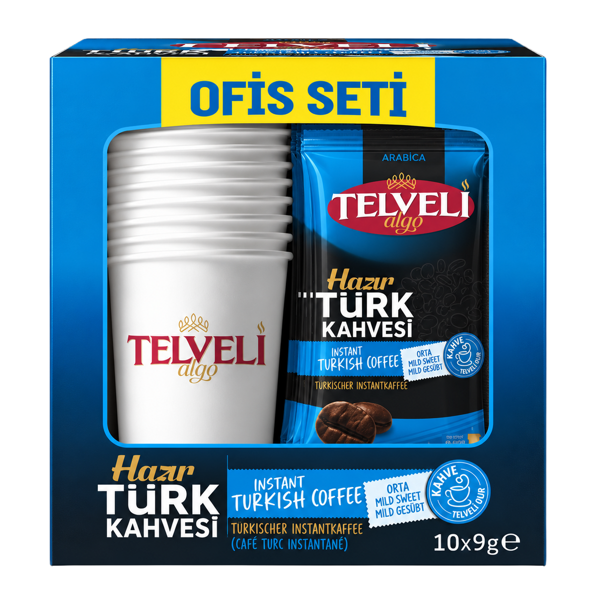 Orta Hazır Türk Kahvesi Ofis Seti – Toptan