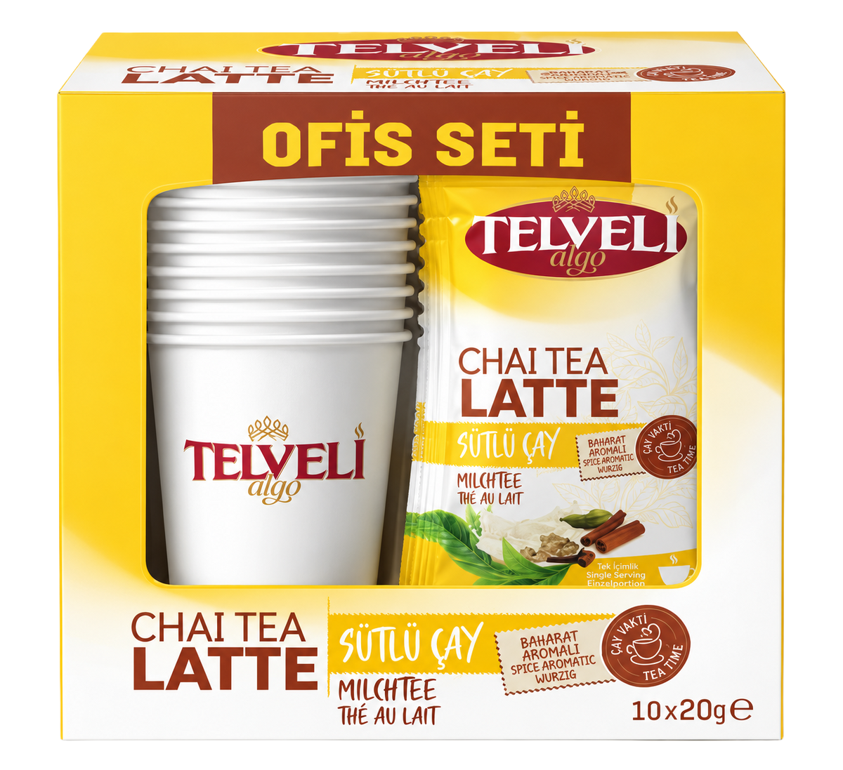 Chai Tea Latte - Sütlü Çay - 10'lu