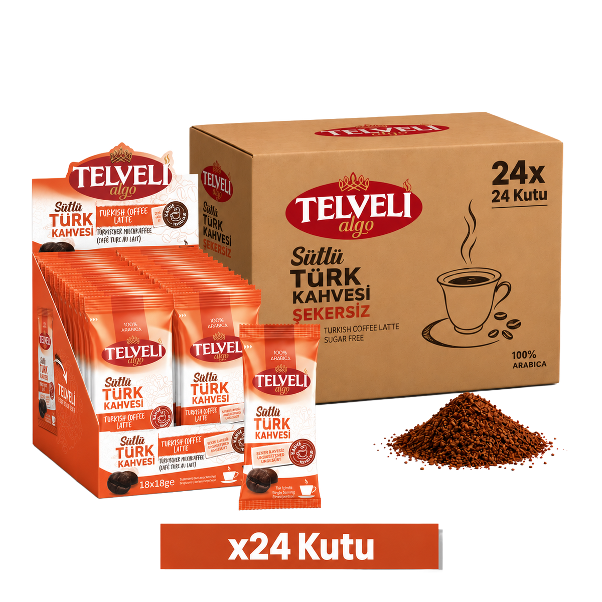 Sütlü Hazır Türk Kahvesi – Sade – Toptan