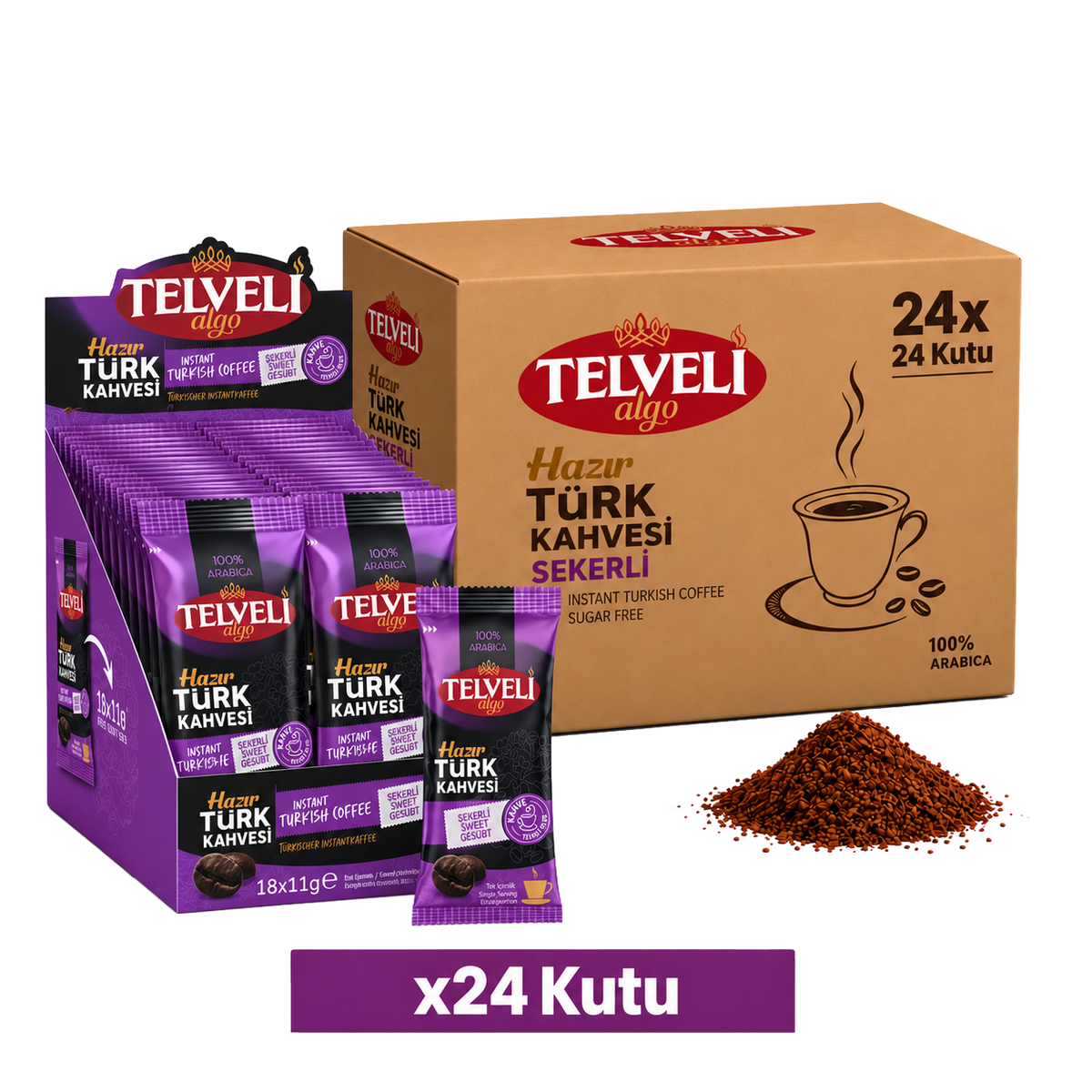 Hazır Türk Kahvesi – Şekerli – Toptan