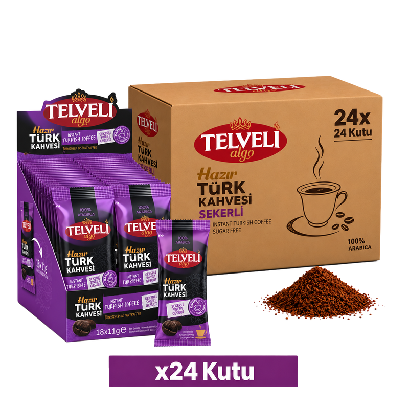 Hazır Türk Kahvesi – Şekerli – Toptan